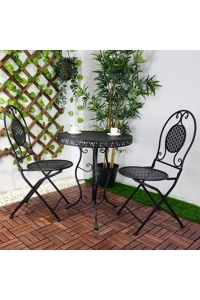 FERFORJE SET 2+1  MASA VE SANDALYE - BALKON MASASI - BALKON SANDALYESİ -BAHÇE MASASI